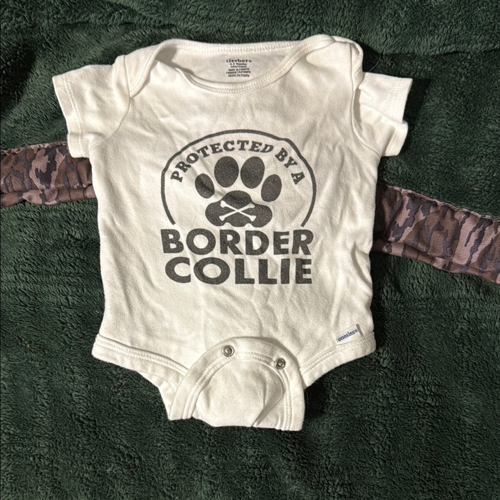 Border Collie Baby Onesie